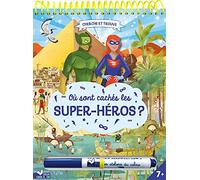 Où sont cachés les Super-héros ? - bloc avec un feutre effaçable