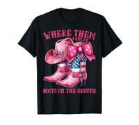 Où sont les fans de Boots On Da Ground Cowgirl Linedance T-Shirt