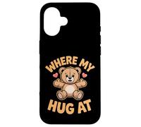 Où sont Mes câlins à Bear Holding Heart Love Bear Hug Coque pour iPhone 16