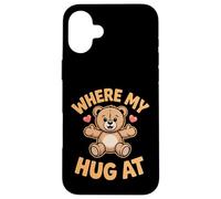 Où sont Mes câlins à Bear Holding Heart Love Bear Hug Coque pour iPhone 16 Plus