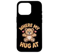 Où sont Mes câlins à Bear Holding Heart Love Bear Hug Coque pour iPhone 16 Pro