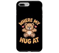 Où sont Mes câlins à Bear Holding Heart Love Bear Hug Coque pour iPhone 7 Plus/8 Plus