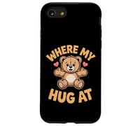 Où sont Mes câlins à Bear Holding Heart Love Bear Hug Coque pour iPhone SE (2020) / 7/8