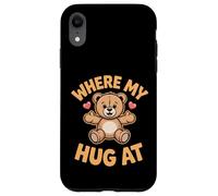 Où sont Mes câlins à Bear Holding Heart Love Bear Hug Coque pour iPhone XR