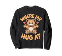 Où sont Mes câlins à Bear Holding Heart Love Bear Hug Sweatshirt