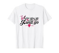 Où Vas-tu, j'irai Heart Love Couple Romance T-Shirt