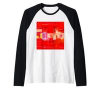 Où Vous Pouvez dégradé Abstrait Rouge pailleté Art mosaïque Manche Raglan