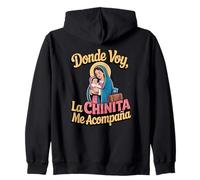 Où voy la Virgen de la Chinita m'accompagne Sweat à Capuche
