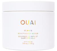 Ouai Gommage pour cuir chevelu et corps, Saint-Barth - Gommage moussant au sucre à l'huile de noix de coco et exfoliant doux pour le cuir chevelu nettoie, élimine l'accumulation et hydrate la peau -