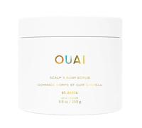OUAI St. Barts Gommage exfoliant pour le cuir chevelu et le corps, mélange de sucre et d'huile de noix de coco pour une peau lisse et hydratée, exfoliant doux pour enlever l'accumulation de produit