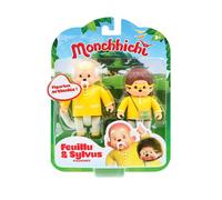 Ouaps Monchhichi - 2 Figurines : Feuillu & Sylvus