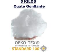 Ouate de Rembourrage - L22G - 5 Kilos - Fibre Polyester Oeko-Tex - Lavable - Confortable