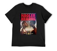 OUBAO Discrete Marvin Hagler Vs Tommy Hearns 1985 Vintage Fight Poster T Shirt Black XL