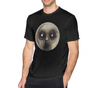 OUBAO Men's Classic Printing T Shirts-Steven Wilson The Raven That Refused to Sing T-Shirts Black M