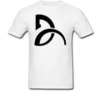 OUBAO Men's Novak Djokovic Tennis Player Logo T Shirts White L