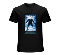 OUBAO Retro John Carpenter's The Thing Inspired Direct to Garment Printed Tshirt Black XL