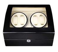 OUBBDVRT 4 + 6 Watch Winder Battered - Case de Montre silencieuse Boîte de Montre Case de Montre Boîtes Boîtes Winders Black Black