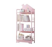 OUBBDVRT Babordure de bibliothèque Organisateur de Stockage en Acier Frame d'administration Bibs à librairie Multicouche Bibliothèque Bibliothèque Sallome Rack de Rangement de Bureau à Domicile (3