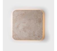 OUBBDVRT Carré 23,6 Pouces Grandes Lampe Murale en Pierre Minimaliste intérieure Lumière Froide/lumière Chaude/lumière Neutre Applique Murale réglable