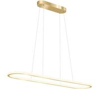 OUBBDVRT Chandelier à LED Moderne pour Salle à Manger de Cuisine îlot de Cuisine dorée Lampe Suspendue en métal doré avec Une Mince Suspension de Conception de Suspension Lumineuses