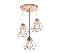 OUBBDVRT Chandelier Creative Diamond Slamp Minimaliste Lustre Rose Rose Gold Fer Hanging Lightture for Island Island Dinning Room Bar Counter Shop Farmouse/One Color / 3A Head Disc
