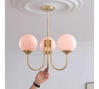 OUBBDVRT Chandelier de Restauration créative Simple Lustre Nordique en Verre médiéval Lustre Lustre Moderne décoration Lustre Salon Lustre Girls Bedroom Cuisine Hall e27 Base Lustre (p