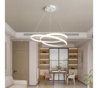 OUBBDVRT Chandelier Surround linéaire 120 cm Light Light Blanc Minimaliste de Lampe Suspendue à LED dimmable Dimmable Piano Room, Salle de Calligraphie, Salle de réunion / 60 cm/lumière Blanche