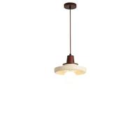 OUBBDVRT Créative Bois Blanc Pennant Light Light Hand Scarved Bedroom Bedside Salon Suspendu Lampe E27 Base Suspendue Light Single Head Hotel Restaurage Reconnat Chandeliers Corridor Lighting Fixtu