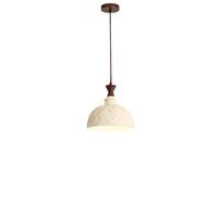 OUBBDVRT Créative Bois Blanc Pennant Light Light Hand Scarved Bedroom Bedside Salon Suspendu Lampe E27 Base Suspendue Light Single Head Hotel Restaurage Reconnat Chandeliers Corridor Lighting Fixtu
