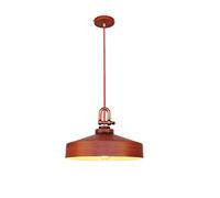 OUBBDVRT Retro Industrial Hanging Lamp Roard Pendante Lois Lois Grain Table à Manger Rouge Chandelier E27 Porte-Lampe pour décoration Salon Coffee Shop Balcony Study Corridor Bar Counter? 40 * H25CM