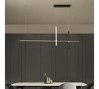 OUBBDVRT Slim LED Chandelier Light Kitchen Island linéaire, luminaire à Bande Lampe Longue à Bande Suspendue pour la Salle Commerciale de Bureau Star de Salle d'étude de l'étude de