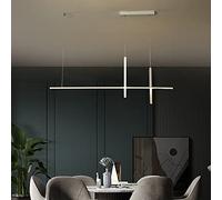 OUBBDVRT Slim LED Chandelier Light Kitchen Island linéaire, luminaire à Bande Lampe Longue à Bande Suspendue pour la Salle Commerciale de Bureau Star de Salle d'étude de l'étude de