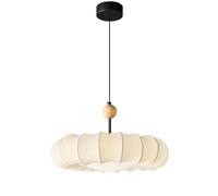 OUBBDVRT Tissu Fait à la Main Pendre Rond à Chambre Claire Salon Salon de Salle à Manger Décoration de la Lampe Suspendue Lede27 Light Source 2 Heads Chandeliers Modern Simple Home Lighting Fixtures
