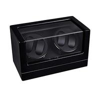 OUBBDVRT Watch Winder 4 Montres Boîte Noire, Watch Winder for Automatic Watches 4 Watches Winders Afficher la boîte de Rangement Boîte à Surprise