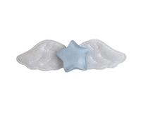 OUBEIDUO Pince à cheveux Jelly Star bleue pailletée faite à la main pour femme et fille, bleu