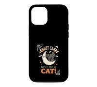 Oublie Les Bonbons, Donne-Moi Un Chat, Lune, fantôme, Halloween Coque pour iPhone 12/12 Pro