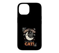 Oublie Les Bonbons, Donne-Moi Un Chat, Lune, fantôme, Halloween Coque pour iPhone 14