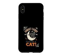 Oublie Les Bonbons, Donne-Moi Un Chat, Lune, fantôme, Halloween Coque pour iPhone XS Max