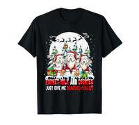 Oubliez Le Lait et Les Biscuits, offrez-Moi Simplement des Collies barbus pour Noël T-Shirt