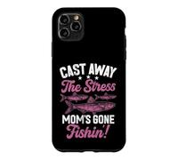 Oubliez Le Stress : Maman est Partie à la pêche ! Maman pêcheuse Coque pour iPhone 11 Pro Max