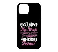 Oubliez Le Stress : Maman est Partie à la pêche ! Maman pêcheuse Coque pour iPhone 14