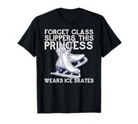 Oubliez Les Chaussures en Verre Cette Princesse Porte des Patins À Glace Meme T-Shirt