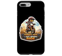Oubliez Les Jouets I Just Wanna Ride Dirt Bike Rider pour garçons Coque pour iPhone 7 Plus/8 Plus