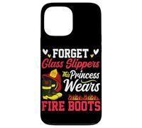 Oubliez Les Pantoufles en Verre Cette Princesse Porte des Bottes de feu Coque pour iPhone 13 Pro Max