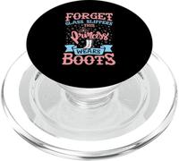 Oubliez Les Pantoufles en Verre Cette Princesse Porte des Bottes de rodéo PopSockets PopGrip pour MagSafe