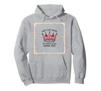 Oubliez Les Pantoufles en Verre Princesse Porte des Chaussures de Course à Pied Couronne Sweat à Capuche, Unisexe pour Adultes, Gris Chiné, M