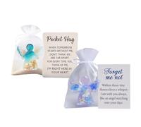 Oubliez moi pas un cadeau d'ange | Keepsake poche angel | Angels Acrylique Inspirational Souvenir Figurine avec carte condoléances | Souviens-toi moi CARDES DÉPARGEMENT CARTES DÉPEAGEKEAPSATS