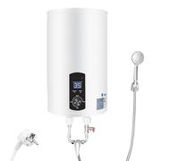 OUBUBY Chauffe-eau électrique 30 l - 2000 W 220 V - À suspendre au mur - Économie d'énergie - Chauffe-eau - Réservoir intérieur émaillé - Écran LED (30 l)