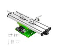 OUBUBY Table cruciforme à 3 axes 400 × 245 mm, croix multifonction avec axe X de 200 mm et axe Y de 50 mm, mini perceuse Bench, étau de table, fraisage de table pour support de forage d'établi