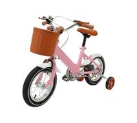 OUBUBY Vélo pour enfant de 12 pouces avec roues stabilisatrices - Vélo pour adolescents - Vélo neutre - Hauteur réglable - Convient pour les enfants de 2 à 4 ans (rose)